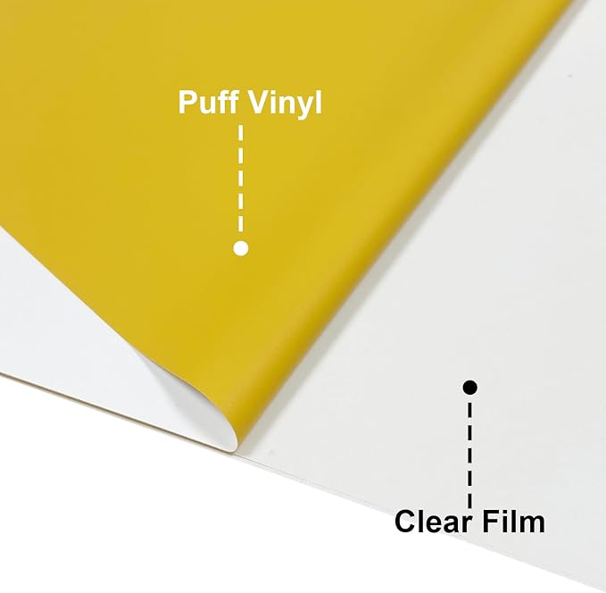 Skin-Coloured 3D Puff Heat Transfer Film, 8 Sheets Per Pack, Each Sheet