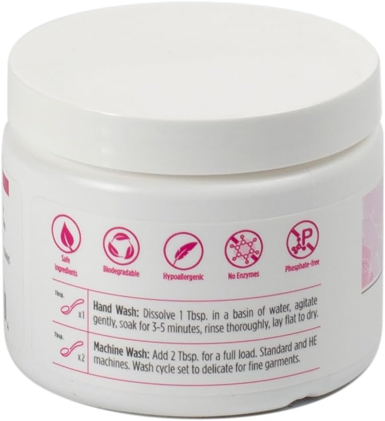 FOREVER NEW Delicate Hypoallergenic Laundry Detergent Powder - 6-8 Large Loads - Gentle washing detergent for Silk, Cashmere, Bra, Undergarments, Cotton, Wool, etc. - Original Scented - 4oz