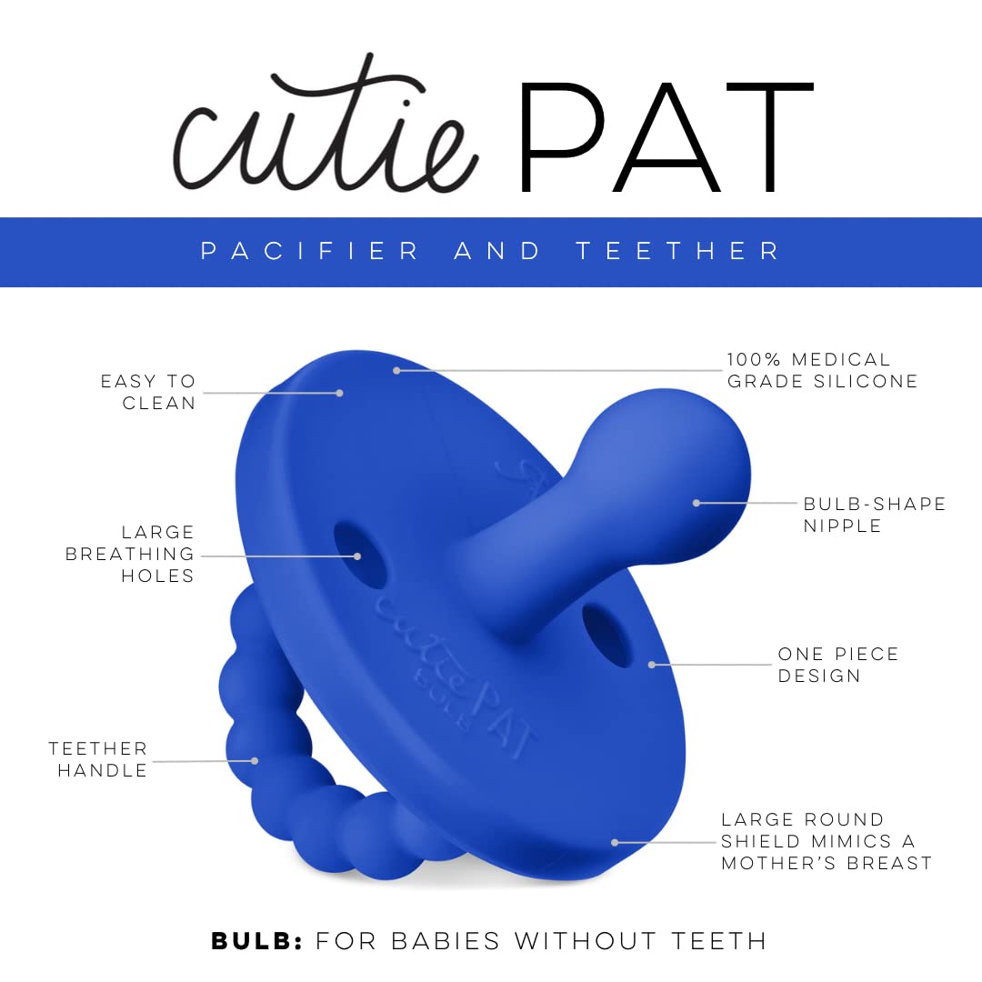 Ryan & Rose Cutie PAT Pacifier Teether (Bulb, Memphis)