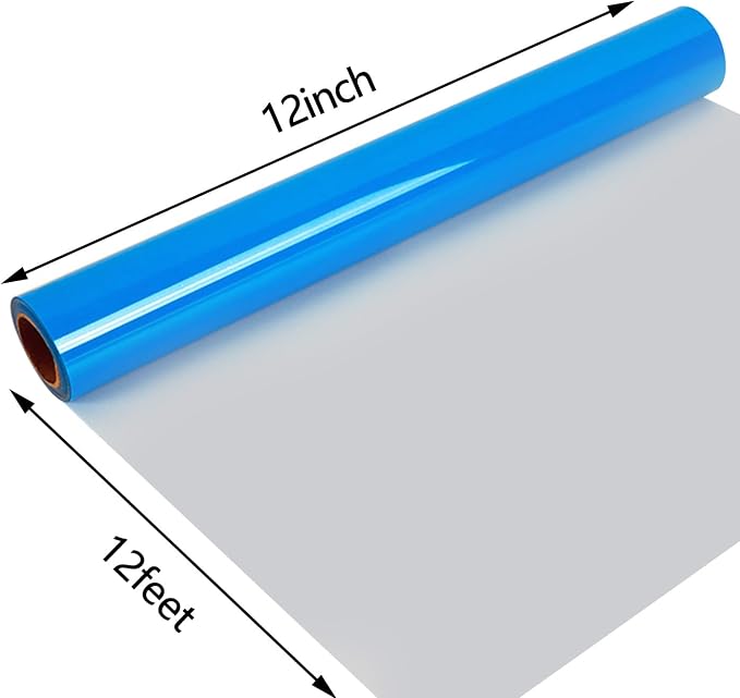guangyintong Fluorescent Heat Transfer Vinyl Neon Blue HTV Rolls, HTV Vinyl