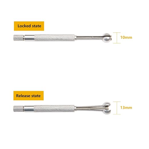Beslands Hole Gauge Set, 1/8" to 1/2" Range, Telescoping Bore Gauge, Ball Type