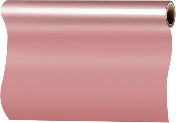 HTVRONT Rose Gold Heat Transfer Vinyl, 12in x 10ft | Rose Gold HTV Vinyl Roll