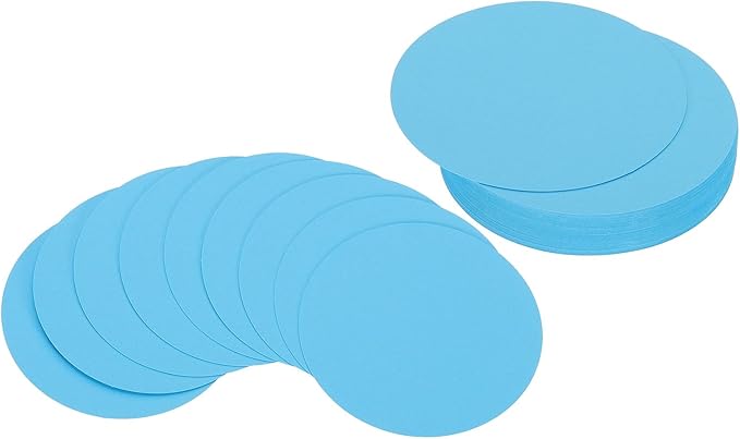 PATIKIL 3inch Circle Card Stock, Sky Blue