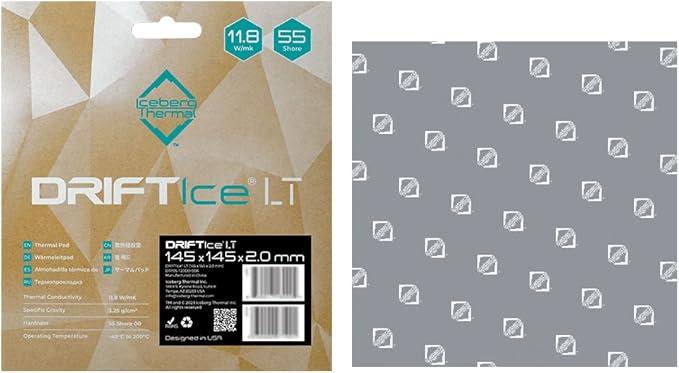 Iceberg Thermal DRIFTIce LT Thermal Pad 145 x 145mm (2.0mm) (11.8 W/mK)