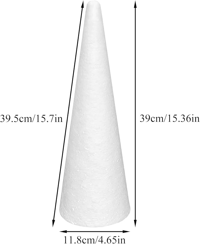 Crafjie Foam Cones for DIY Arts and Crafts, for DIY Home Craft Project