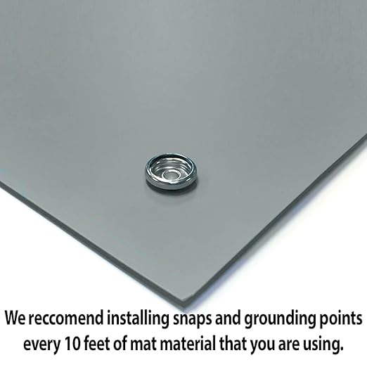 RubberStat Dual Layer ESD Workstation Rubber, Soldering, Cell Phone Repair - 24"x50' Grey