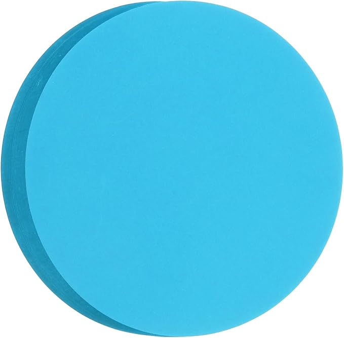 MECCANIXITY 60 PCS Dark Blue Color Circle Cutouts Paper 10 Inch Round Card