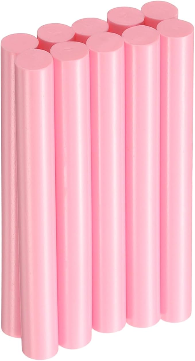 HARFINGTON 10pcs Hot Glue Sticks 0.43" Dia x 3.94" Long EVA Mini Hot Melt