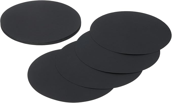 MECCANIXITY 24 Pcs Circle Card Stock, 8.3 Inch Round Cutouts Paper Thick