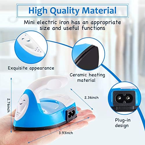 Honoson Mini Craft Iron Mini Heat Press Small Iron 3.93 x 2.36 x 2.76 in