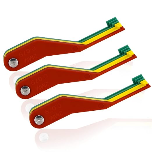 3 Pack Brake Pad Measure Tool