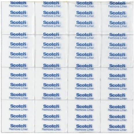 Scotch Removable Clear Double-Sided Mounting Squares, 0.68" x 0.68" in
