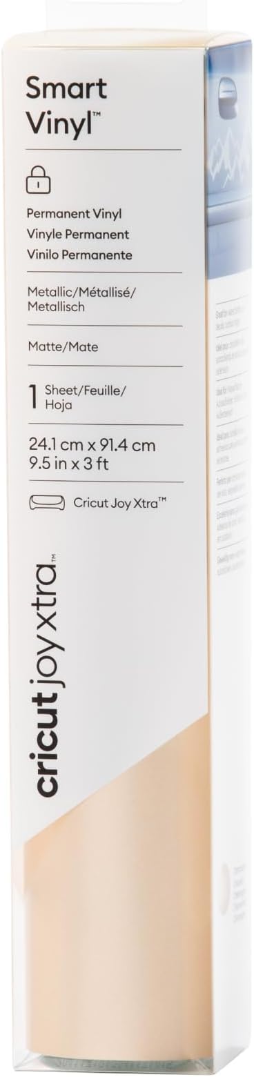 Cricut Joy Xtra Matte Metallic Smart Permanent Vinyl, Decor Projects, Decals &
