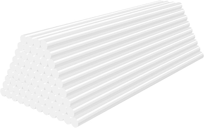 72 Pack White Hot Glue Sticks, Home General Repair, Holiday Gift Crafts