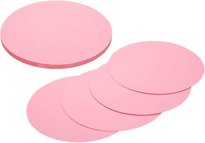 MECCANIXITY 24 Pcs Circle Card Stock, 5.9 Inch Round Cutouts Paper Thick