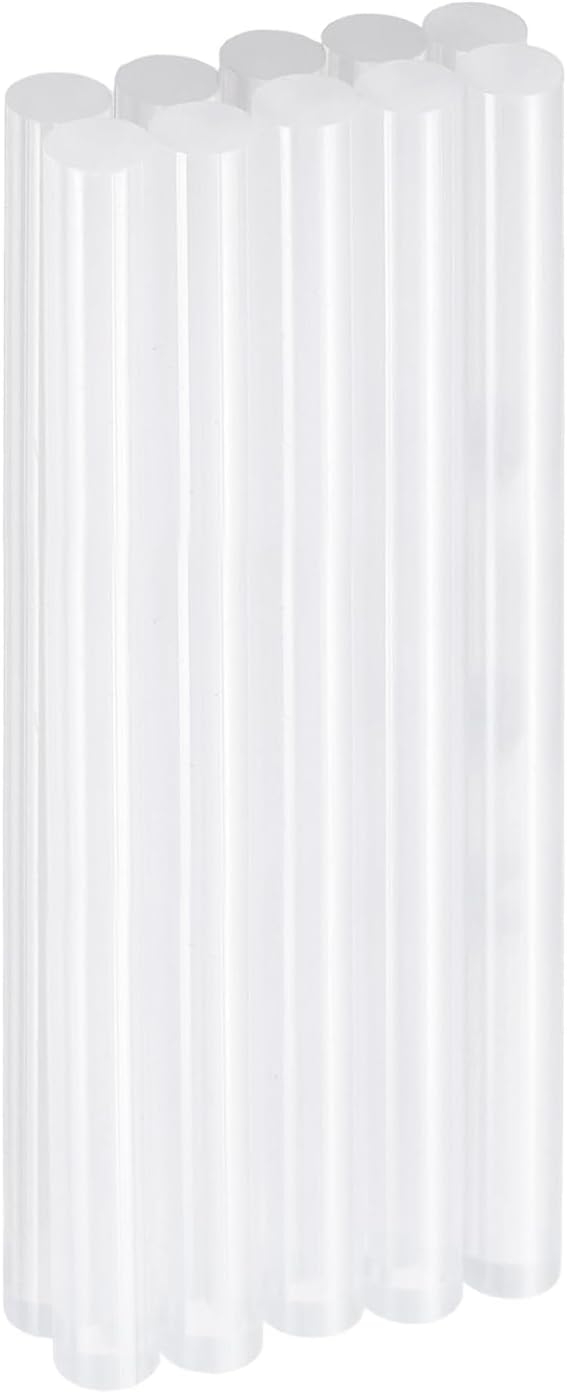 HARFINGTON 10pcs Hot Glue Sticks 0.43" Dia x 5.91" Long EVA Mini Hot Melt