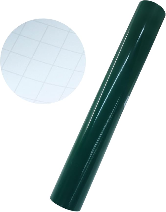 Luomorgo Green Permanent Vinyl Roll 12" x 5FT | Glossy, Waterproof Adhesive