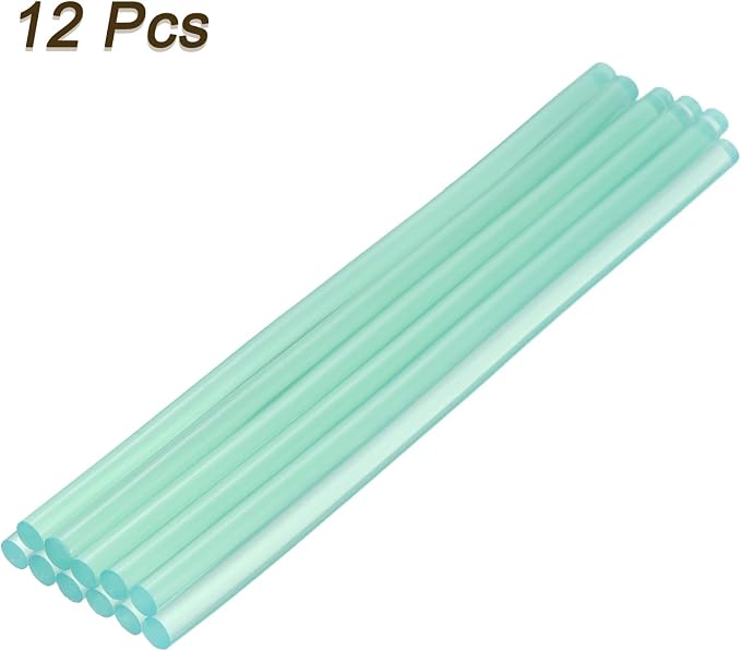 uxcell Mini Hot Glue Sticks for Glue Gun 7mm x 200mm Transparent Blue 12pcs