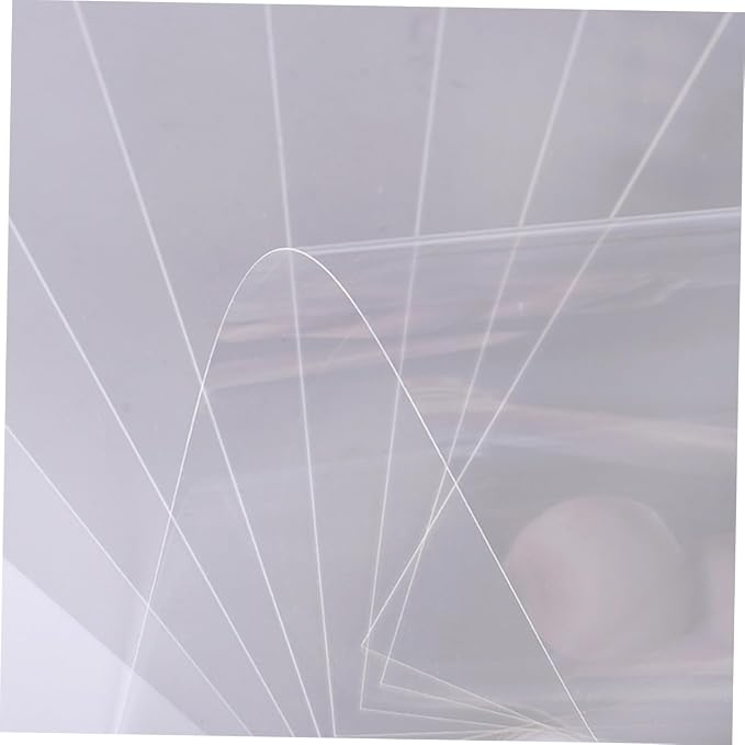NUOBESTY Transparent Plastic Sheets 10 Pieces Clear Pet Film Sheets