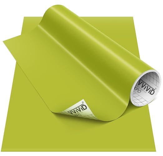 VViViD DECO65 Matte Pastel Olive Green Permanent Adhesive Craft Vinyl