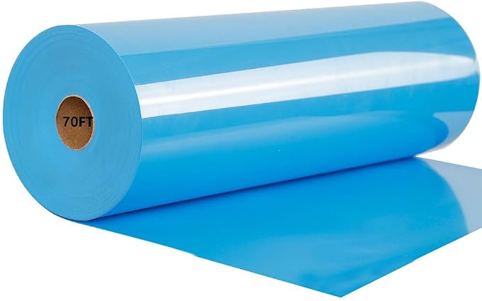 FUNKAKA Lake Blue HTV Heat Transfer Vinyl Rolls, Adhesive HTV Vinyl