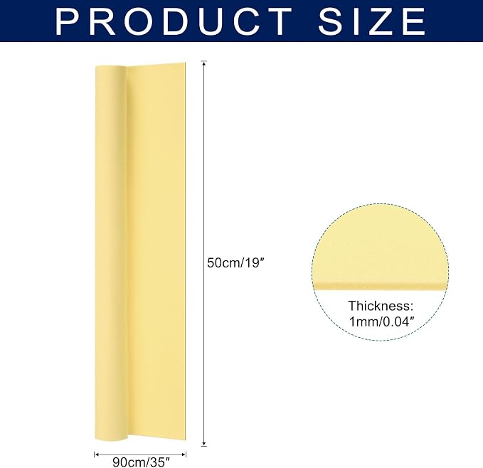 MECCANIXITY Foam Sheets Crafts 35x19 Inch 1mm EVA Craft Foam Paper Foam Sheets