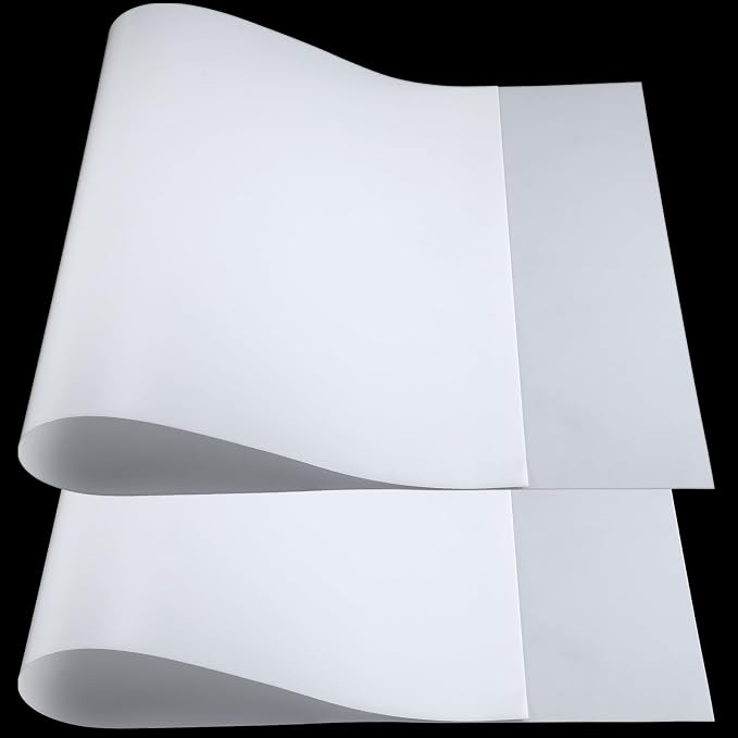 Pushglossy 2 Pcs 48" x 24" x 1/30'' Plastic Sheets