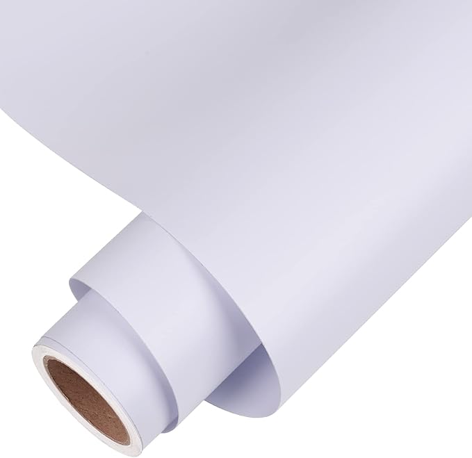 VINYL FROG White Self Adhesive Vinyl Roll 12''x5ft Matte Permanent Vinyl