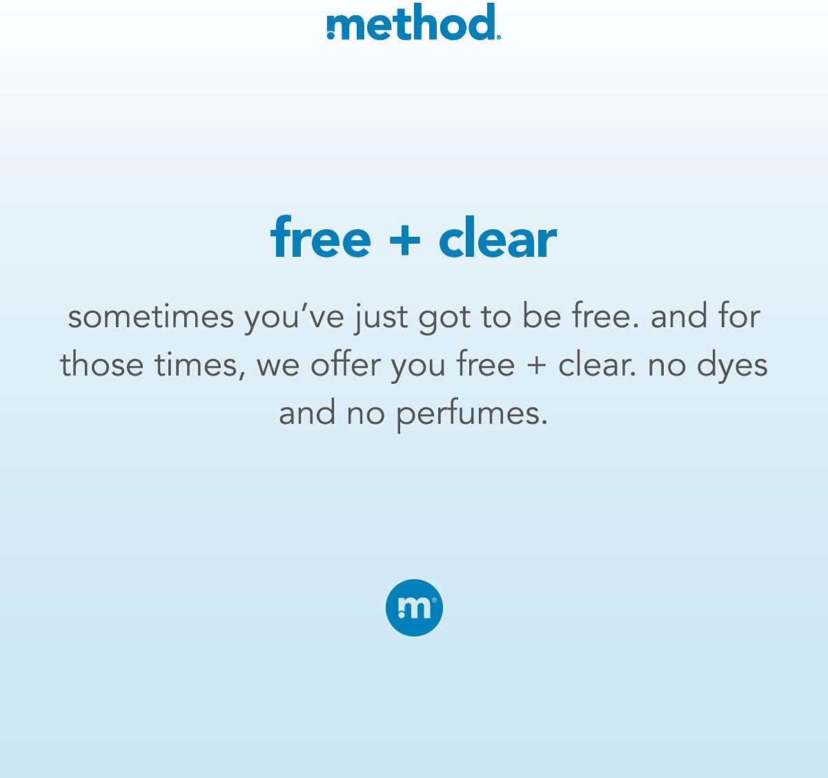 Method Liquid Laundry Detergent; Fragrance Free + Clear; Stain Remover; 66 Loads per 53.5 fl oz bottle; (Pack of 1)