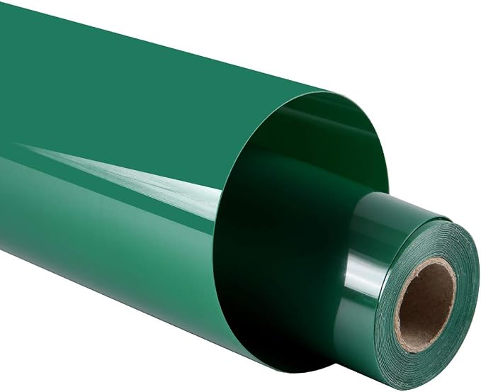 guangyintong Heat Transfer Vinyl Green HTV Rolls, Glossy Surface Green HTV Vinyl
