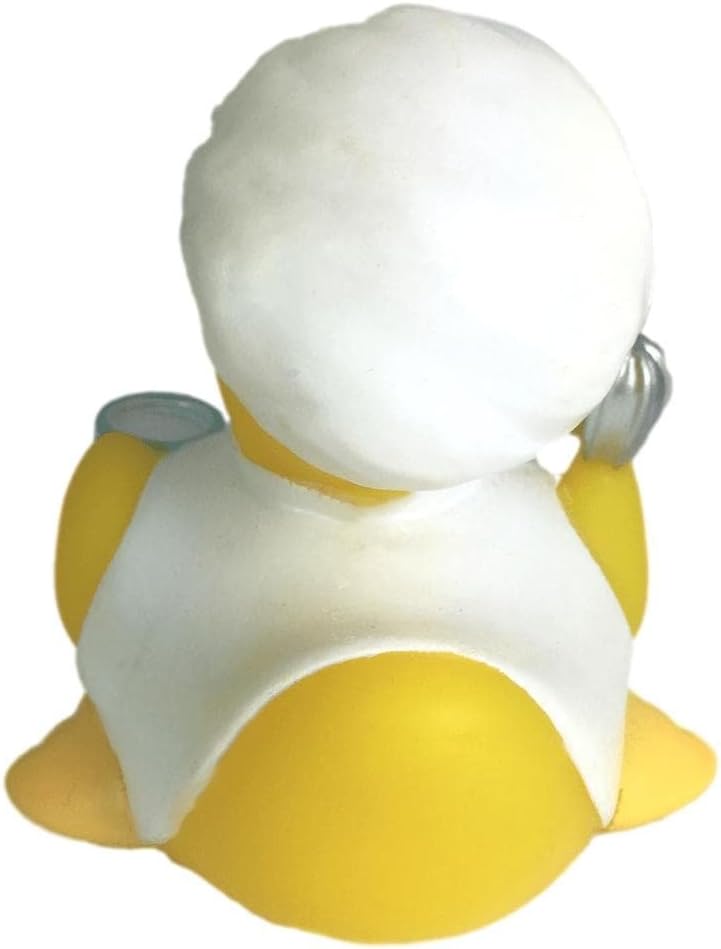 3" Chef Rubber Duck [Sealed Hole, Floats Upright] - Baby Safe Bathtub Bathing Toy