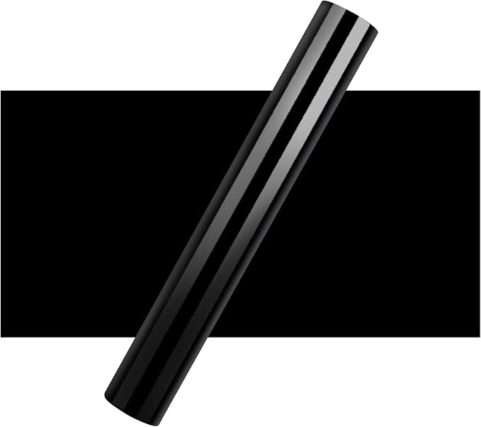 IModeur Glossy Black Permanent Vinyl Roll