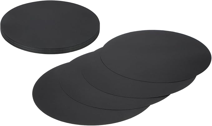 MECCANIXITY 24 Pcs Circle Card Stock, 14.2 Inch Round Cutouts Paper Thick