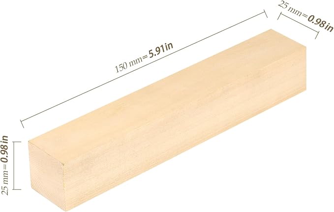 50 PCS Basswood Carving Blocks, Coloring Decorat