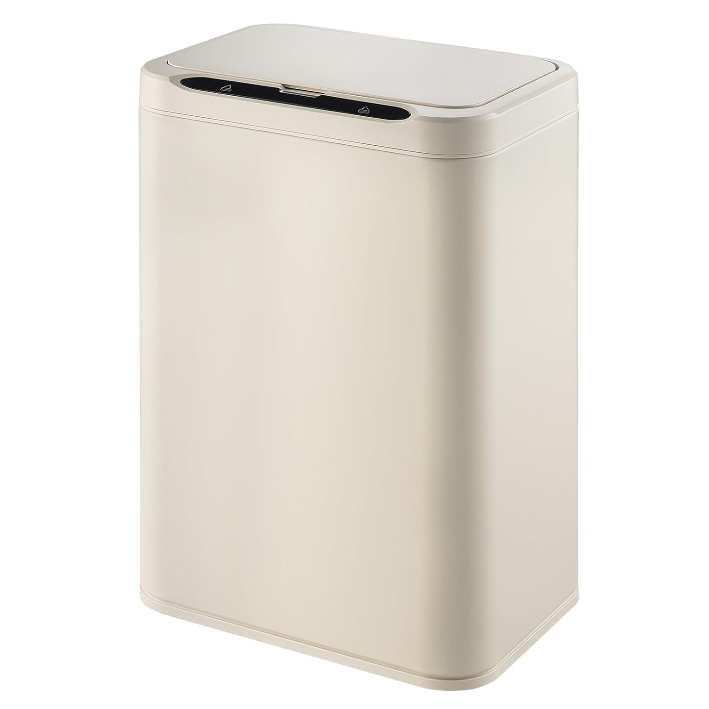 ELPHECO Stainless Steel Office Trash Can Motion Sensor Garbage Can Touchless Smart Trash Can Automatic Waste Bin for Kitchen, Office, Bathroom (Cream Beige, 5.5 Gallons)