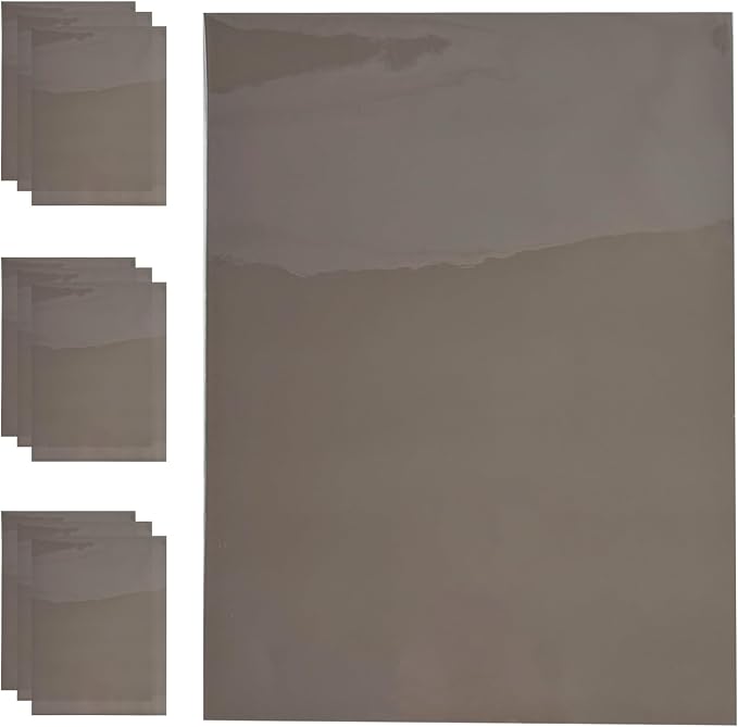 Transparent PVC Faux Leather Sheets, Glossy Waterproof Clear Vinyl Fabric