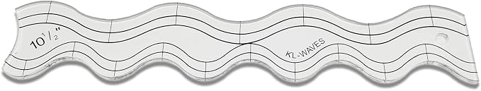 Wave Edge Quilting Ruler Template