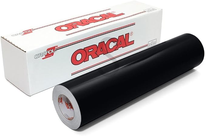 Roll of Matte Black Oracal 631 Removable Vinyl Works w/All Vinyl Cutters