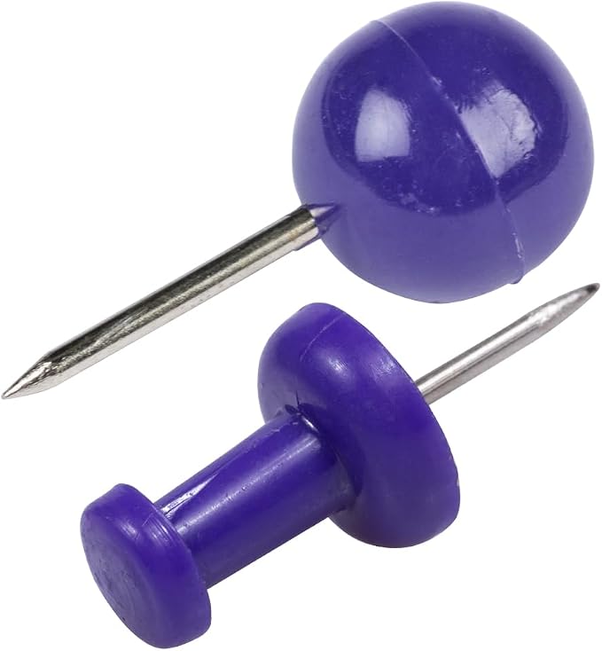 JAM PAPER Colorful Push Pins