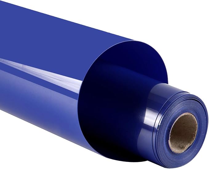 guangyintong Heat Transfer Vinyl Blue HTV Rolls, Glossy Surface HTV Vinyl
