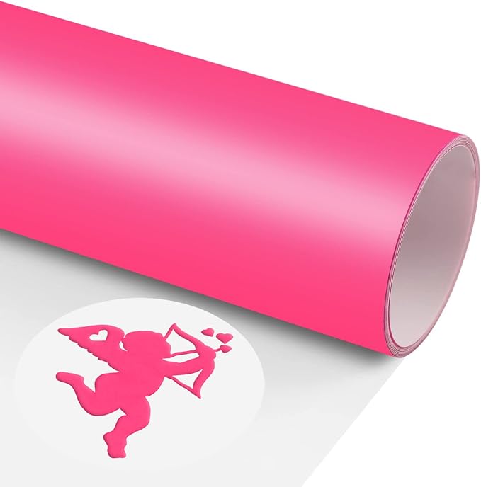 Puff Vinyl Heat Transfer Hot Pink