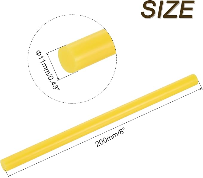 uxcell 30pcs Full Size Hot Glue Gun Sticks 8-inch x 0.43-inch High Sticky Large