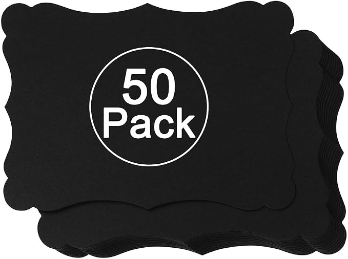 50 Pack Blank Kraft Greeting Cards, 5x7IN | Thick Cardstock Paper,