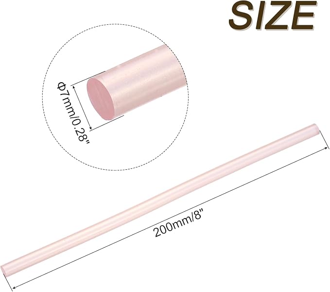 uxcell 30pcs 7mm x 200mm Mini Hot Glue Sticks