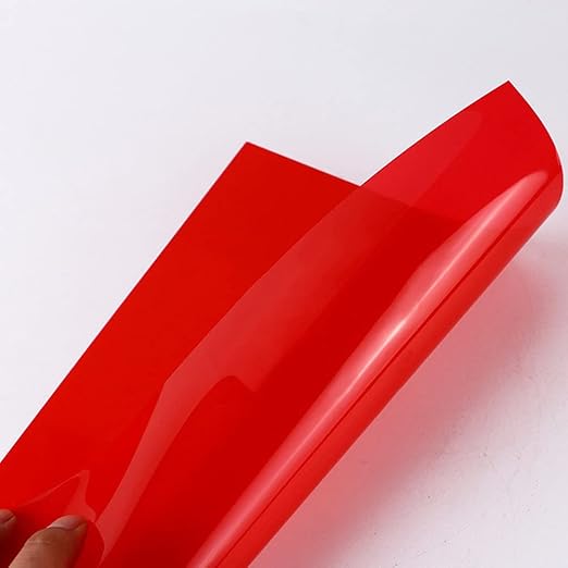 Tong Gu 5PCS Colored A4 PVC Flexible Plastic Sheets Transparent Gel Clear DIY