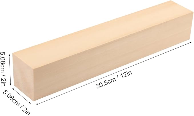6 Pack Basswood Carving Blocks, Soft and Smooth, Easy Whittling and Carving by