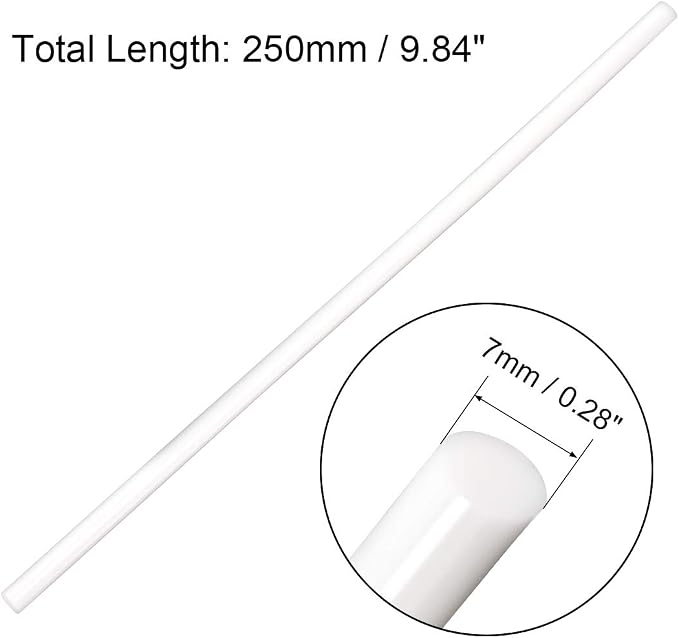 uxcell 20pcs Hot Glue Sticks for Glue Gun 7mm/0.28-inch x 10-inch Mini Hot Melt