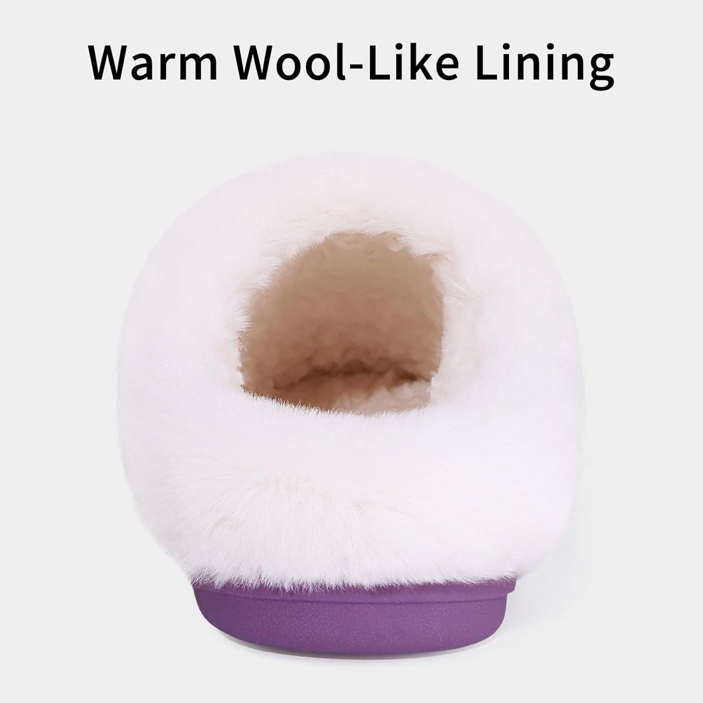 Evshine Warm Knit House Slippers for Women Comfy Wool-Like Lined Chenille Slippers with Memory Foam and Indoor Outdoor Soles