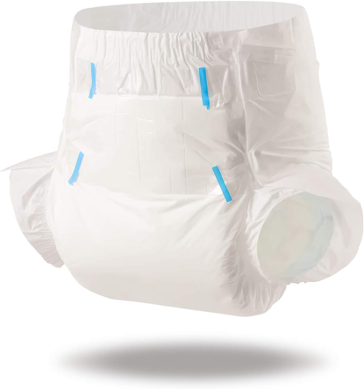 CutiePlusU Disposable Adult Diaper Heavy Absorption Dry Surface Adult Diapers All Night- White 10 Pieces (Medium 28"-38")