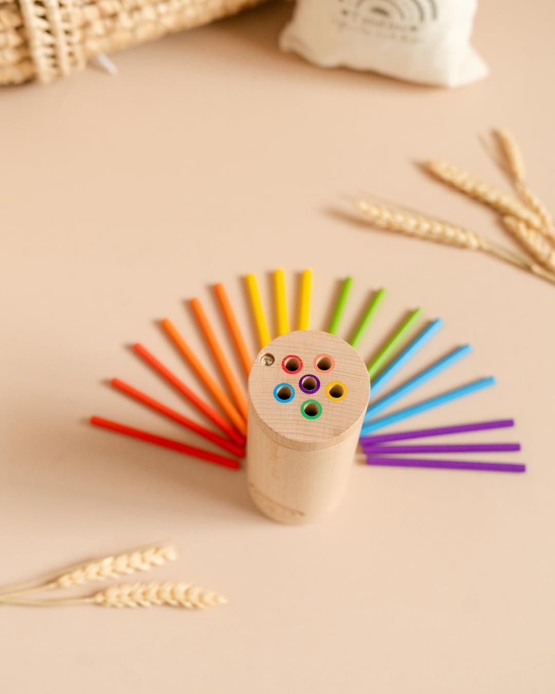 Sticks for Kids Plus Size, Montessori Toddler Toys for 1-3 Year Old, 1 Year Old Gift, Wooden Toys, Sensory Toys, Toddler Stocking Stuffer, Educational Games